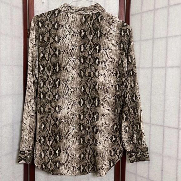 ALEXANDER JORDAN ANIMAL PRINT BLOUSE M - Picture 2 of 5